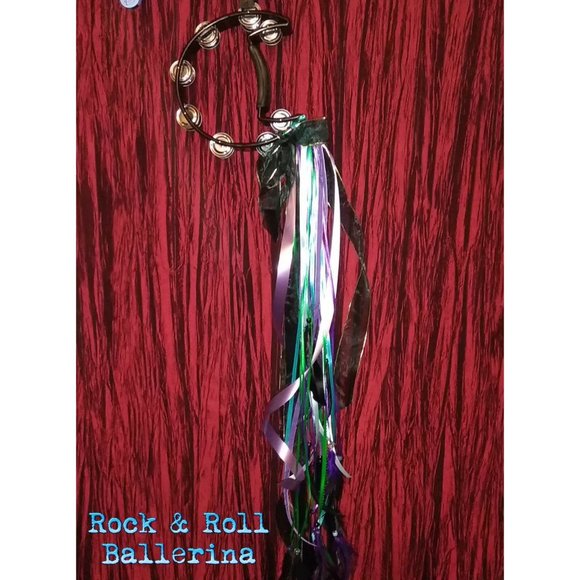 Stevie Nicks Inspired Moon Tambourine with Beads - Picture 7 of 16